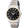 thumbnail image 2 of Men's Basic Dress Watch - Two-Tone Case and Bracelet - Black Dial, 2 of 2