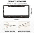 thumbnail image 4 of GZHJMY Realistic Leopard Cheetah Print Animal License Plate Frames for Women Men 2 Pcs Personalized Car License Plate Holder with Screw Caps, Elliptical Hole Decorative, 4 of 7