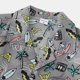 thumbnail image 5 of Camisas Deportivas Hombre Camisa de manga Estampado de playa Camisa de cuello casual Botón de hombre Camisas de hombre dobladas (Grey, 3XL), 5 of 7