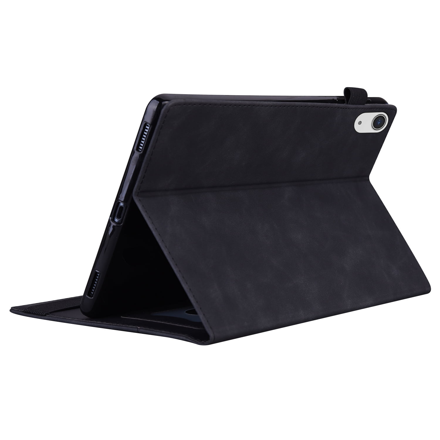 Feishell Case for Apple iPad 10th Generation 10.9" 2022,Business PU Leather Folio Flip Kickstand ID Credit Card Slots Shockproof Protection Case Cover with Pencil Holder,Black