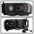 thumbnail image 3 of Spyder Auto Group CCFL LED Projector Headlights (Black) - 5009951 Fits select: 2002-2005 DODGE RAM 1500, 2003-2005 DODGE RAM 2500, 3 of 9