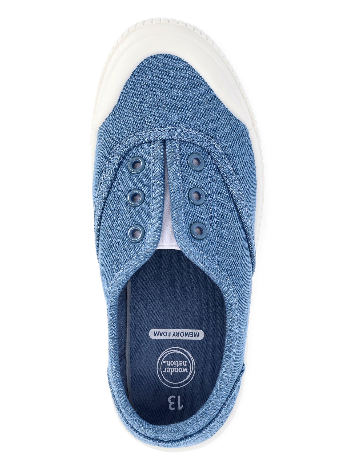 Wonder Nation Girls Casual Plimsole Sneakers