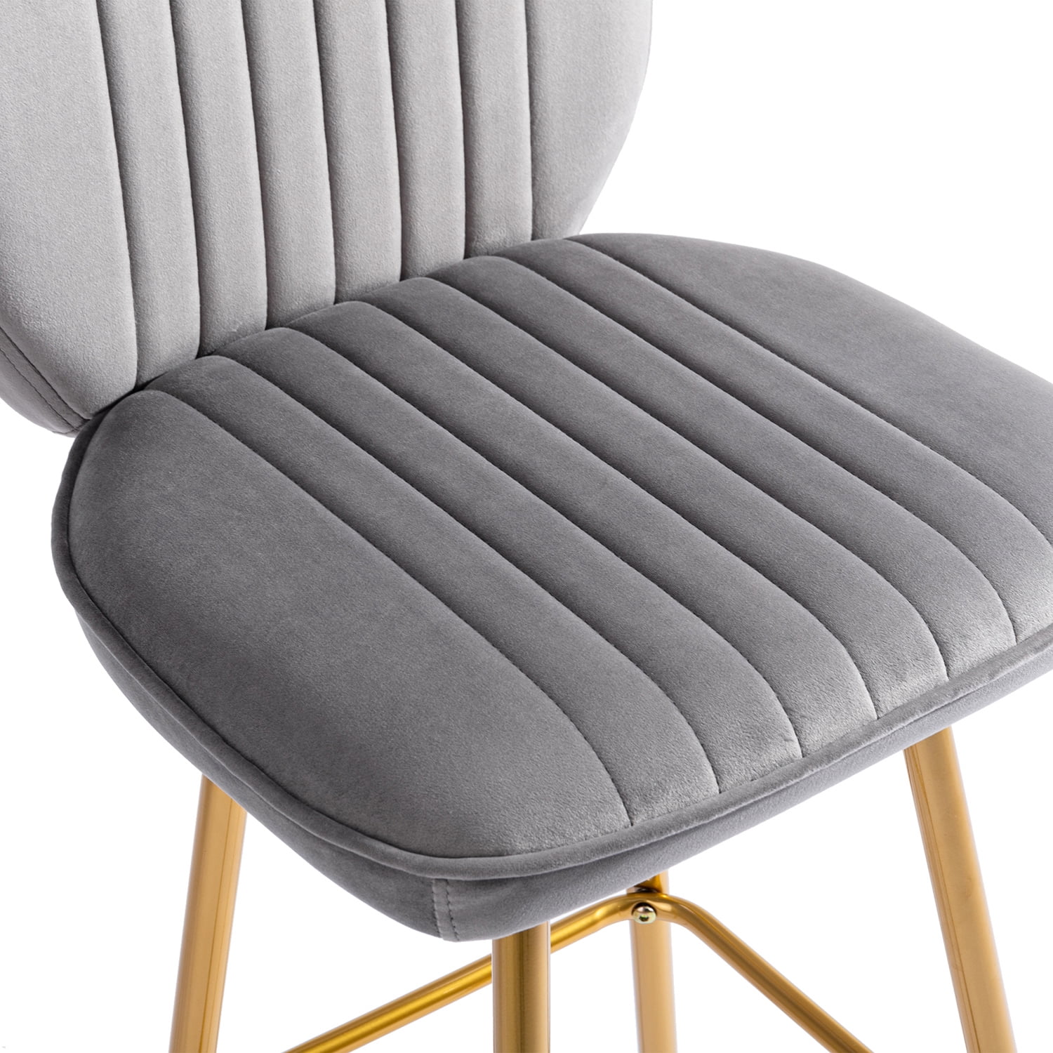Kepooman Modern Design Bar Stools Set of 1 with Back for Bar Counter, Grey Kepooman Modern Design Bar Stools Set of 1 with Back for Bar Counter, Grey
