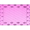 thumbnail image 1 of Ahgly Company Indoor Rectangle Solid Pink Modern Area Rugs, 6' x 9', 1 of 4