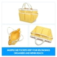 thumbnail image 2 of Bolsa de herramientas de jardín, bolsa de almacenamiento de herramientas de mano de tela Oxford, organizador de jardinería con bolsillos para mujeres y hombres (amarillo), 2 of 5