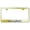 Chrome on Gold, variant on Acura OEM Logo Stainless Steel License Plate Frame (Chrome)