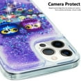 thumbnail image 5 of Glitter Case for iPhone 16 Pro, iPhone 16 Pro Liquid Case Cute Pink Moving Liquid Floating Sparkle for Girls Women Clear Soft TPU Protective Cover for iPhone 16 Pro 6.3 inch Couple Owls, 5 of 10