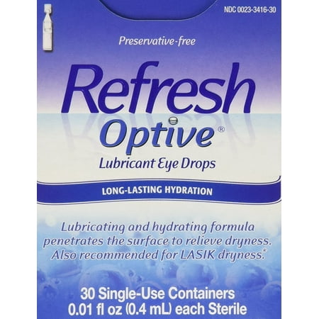 Refresh Preservative-Free Lubricant Eye Drop - 30 Single Use Containers (Packaging may
