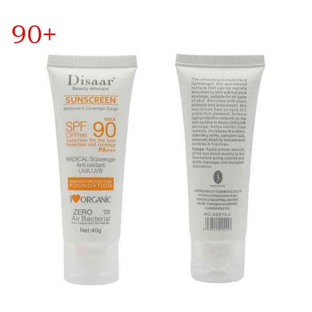 Protector solar para el cuerpo y la cara, crema BB de maquillaje con imprimación FPS 50 +, resistente al agua, Base de blanqueamiento Facial, corrector de Base de imprimación Fivean unisex