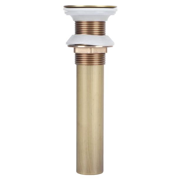 Desagüe del fregadero desagüe emergente del baño con cubierta de protección desmontable Tapón de drenaje del fregadero sin desbordamiento Tapón de drenaje de latón ANGGREK Otros