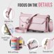 thumbnail image 5 of funda billetera para Samsung Galaxy A14 con Protección RFID, Ranuras para tarjetas, Pata de Cabra, Correa Desmontable-Funda para teléfono tipo Bandolera con Tapa de Cuero PU a prueba, 5 of 9