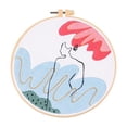 thumbnail image 1 of Abbracc Embroidery Starter , with Stitch Needlework for Gift Art Crafts , blue and Blue Red, 1 of 9
