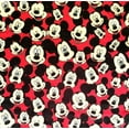thumbnail image 2 of 1 Yard - Disney Mickey Mouse on Red Fleece Fabric (Great for Making a Throw Blanket, Sewing, Craft Projects, Throw Pillows & More) 1 Yard X 58 Inches, 2 of 2