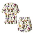 thumbnail image 2 of Sigee Tulips Flowers for Sleepwear Casual Pjs with Pockets Women's Pajamas Sets Shorts 2 Piece Short Sleeve Lounge Sets 3X-Large, 2 of 9