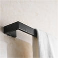 thumbnail image 4 of JERFIT 24 Inch Wall Mounted Towel Bar, Heavy Duty Stainless Steel Towel Rack, Modern Matte Black Towel Holder for Bathroom, Kitchen, Laundry Room, 4 of 6