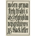 thumbnail image 3 of Frank Chouteau Brown 18x24 Black Modern Framed Museum Art Print Titled - Modern German Blackletters, Flourished (1902), 3 of 5