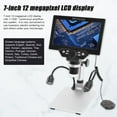 thumbnail image 4 of B1200 Digital Microscope 7 Inch Large Color Screen Large Base LCD Display 12MP 1-1200X Continuous Amplification Magnifier with Metal Stand and Two Auxiliary Lights, 4 of 9