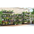 thumbnail image 3 of 5-Tier Heavy Duty Wire Shelving Unit 3500 lbs Capacity, 60" W x 24" D Adjustable Garage Storage Shelves with Wheels Black, 3 of 8
