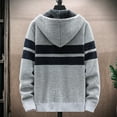thumbnail image 4 of Mens Sweater - Autumn Winter Fashion Casual Color Contrast Warm Knitted Cardigan Sweater Jacket, Open - Front Design, Daily Outdoor Wear, Cozy Fabric, High - Quality Men's Clothing, 4 of 4
