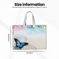 thumbnail image 3 of Kdxio Butterfly In Blossoms Zen File Tote Document Bag Business Briefcase Bag Document Organizer Tote Briefcase for Letter A4 Files Business Teacher Office Bag, 3 of 8