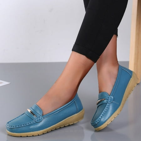 Daznico Womens Loafers Comfort Flats Shoes Womens Breathable Lace Up Shoes Casual Shoes Size 6.5