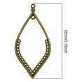 thumbnail image 4 of 20 Pieces Water Drop Hollow Leaf Connector Dangle Chandelier Component Findings - Bronze, 55 x 26.5mm, 4 of 5