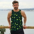 thumbnail image 6 of Gukieu Dinosaurs Print Men's Quick Dry Fitness Vest, Round Neck Sleeveless Fitness Bodybuilding Top-Medium, 6 of 7