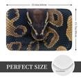 thumbnail image 2 of Gukieu Ball Phyton Snake Print Dust-proof Floor Mats, Water-absorbent and Non-slip Flannel Door Mats 16x24in, Home Decoration Suitable for Kitchen, Bathroom, Garage, 2 of 7