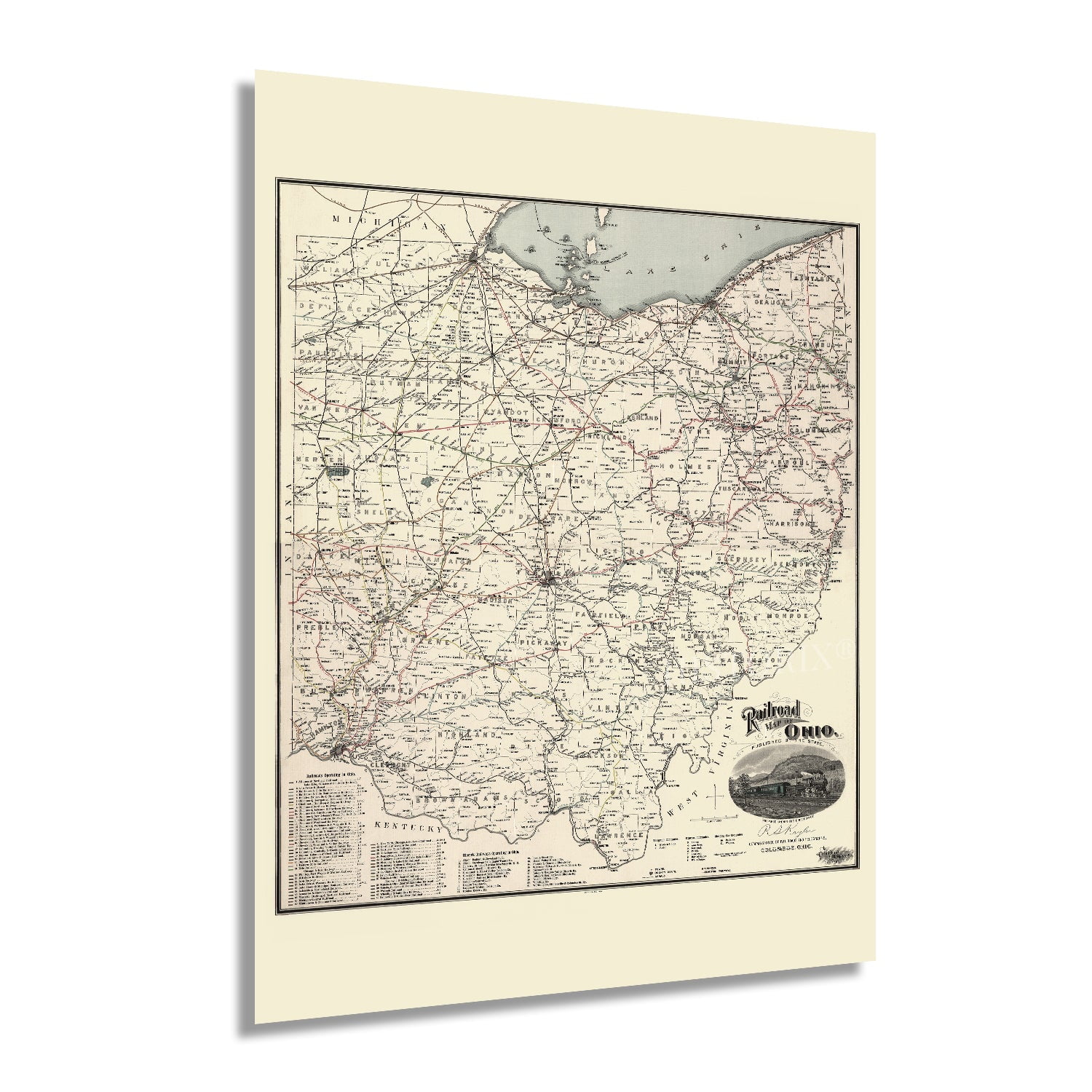 Vintage 1891 Wyoming State Map Poster - 18x24 Inch Historic Wall Art Decor
