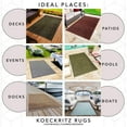 thumbnail image 6 of Koeckritz Rugs Premium 8'x10' Red Berry Indoor/Outdoor Turf Rug Ideal for Patios, Decks, 6 of 7