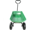 thumbnail image 7 of Garden Cart Yard Wagon Dump Cart with 10" Pneumatic Wheels, 220 lb Capacity, 55L Utility Cart with Steel Frame (Green), 7 of 7