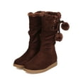 thumbnail image 5 of New Girl DbDk Elsa-8K Faux Suede Fur Trim Lace Up Winter Ball Tall Boot, 5 of 5