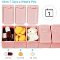 thumbnail image 3 of 7 Day Pill Organizer,Daily Pill Cases for Pills/Vitamin/Fish Oil/Supplements,2Pcs Weekly Pill Organizer, 3 of 7