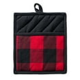 thumbnail image 5 of DII Modern Style Cotton Buffalo Check Potholder and Dishtowel Kitchen Set in Red, 5 of 10