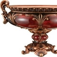thumbnail image 5 of 10" Brown And Gold Polyresin Decorative Bowl, 5 of 7