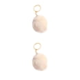 thumbnail image 2 of Billuyoard Fuzzy Ball Llavero Flexible Cómodo Encantador Llaveros Adorable Práctico Llaveros Mujeres para Niños Adultos Ancianos Estudiantes Beige 9 cm Beige 9cm 2piezas Billuyoard CBP355782, 2 of 4