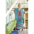 thumbnail image 1 of Vestido largo caftán holgado de verano con estampado étnico para mujer, ropa de playa y noche, 1 of 5