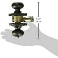 thumbnail image 2 of Schlage Lock Company F51AGEO716BRK F51A Georgian 716 BRK Brookshire Deco Rose Entry Door Lock Aged Bronze, 2 of 2