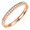 rose gold, variant on Women’s Stainless Steel Stackable Ring for Women, Thin Band with Clear Accent Stones, Size 4-7, Daily Wear Promise Ring, Birthday Anniversary Valentine Gift for Her