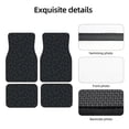 thumbnail image 5 of Sikiie Constellation Car Foot Mat Set of 4 Pieces Basics Universal Fit Rubber Carpet Floor Mats For Car SUV Van & Truck, 26.8"L x 17.3"W (Front), 13"L x 17.3"W(Rear), 5 of 6