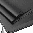 thumbnail image 2 of Leather Laptop Bed Tray Table, Adjustable Laptop Stand with Removable Stopper, Portable Lap Desks with Foldable Legs, Notebook Stand Breakfast Reading Desk for Sofa Couch((Medium, Black), 2 of 5