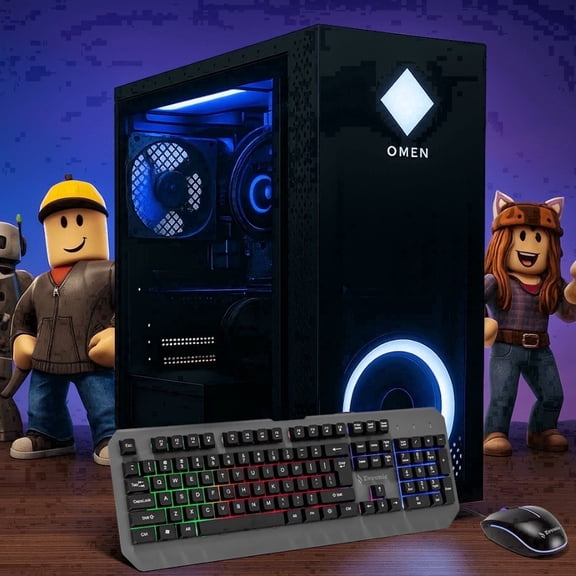 Gaming PC Computer Desktop i7-6700K, Integrated Graphics, 16GB RAM, 512GB SSD & 1TB HDD, WIFI6 & BT5.4, Windows 11, RGB Keyboard & Mouse