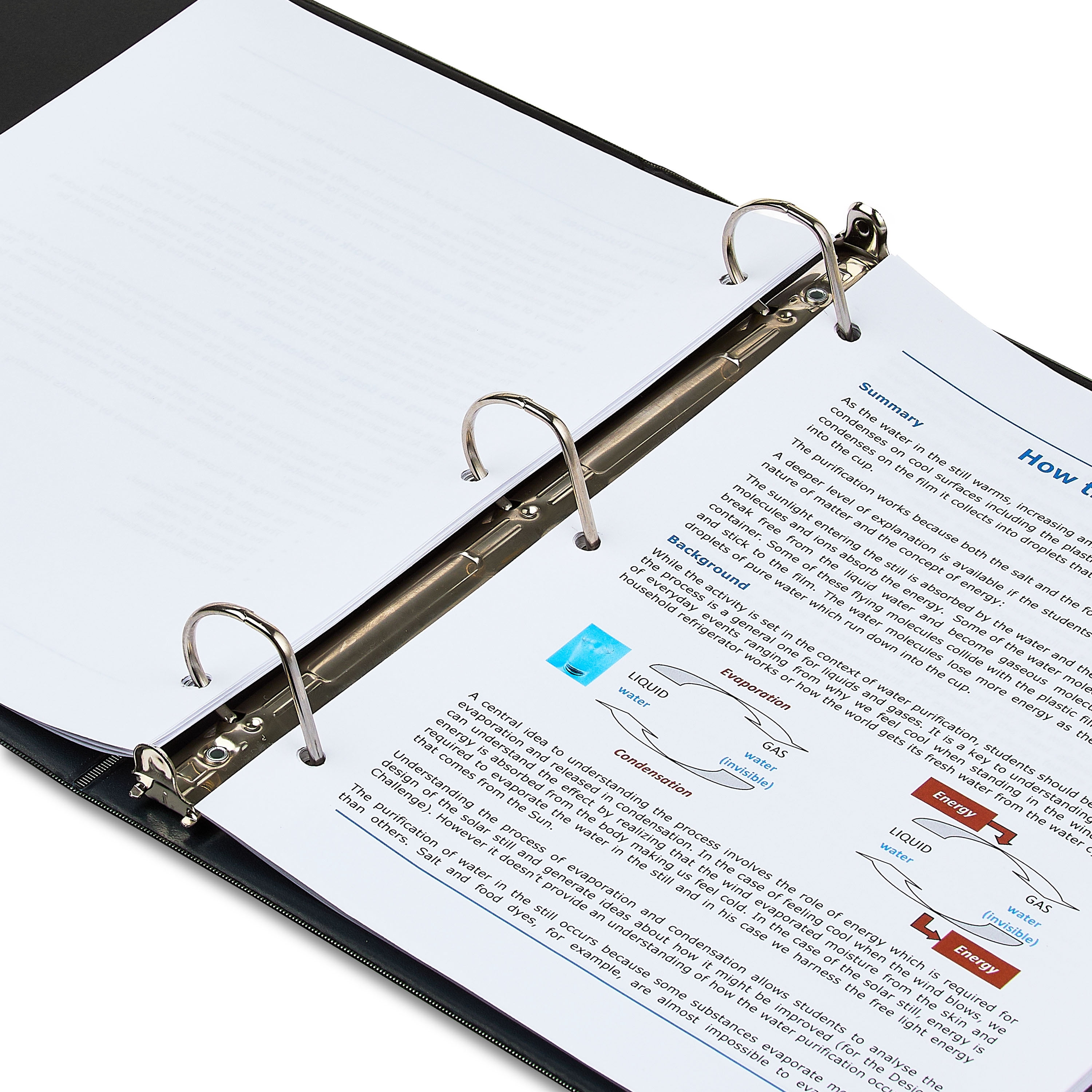 Pen+Gear 1.5-inch D-Ring Binders, Durable View, 4 Count, Black