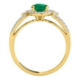 thumbnail image 3 of Aonejewelry 1.15 Ct. Halo Emerald and Diamond Engagement Ring In 14k Yellow Gold, 3 of 4