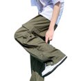 thumbnail image 6 of Generic Men Cotton Cargo Pants Harajuku Baggy Cargo Joggers for Men Y2k Gothic Streetwear Wide Leg Cargo Pants with Pockets, 6 of 6