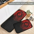 thumbnail image 5 of 2 Pcs Christmas Kitchen Rugs and Mats for Floor Christmas Snowflake Blue Non Slip Kitchen Mats Sets Merry Christmas Decorations Winter Runner Rug Xmas Decor 20"x28"+20"x47", 5 of 6
