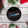 thumbnail image 5 of Quote I Stand with Trump Christmas Ornament, Gift for Supporter, 5 of 9