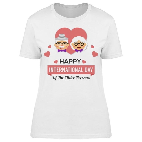 International Elderly Day T-Shirt Women -Image by Shutterstock, Female Small