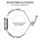 thumbnail image 4 of Watch Band with Connector for Samsung Galaxy Watch 5 Pro 45mm 5 4 40mm 44mm Heart Clover Decor Silve, 4 of 5