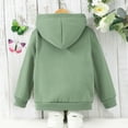 thumbnail image 4 of EnJoCho Kids Zip Up Cotton Jacket Plain Fleec𝖾 Warm Hooded Coat Pockets Boys Girls Ribbed Cuffs Long Sleeve Outwear Winter Windproof Thermal Outerwear Coats, 4 of 9